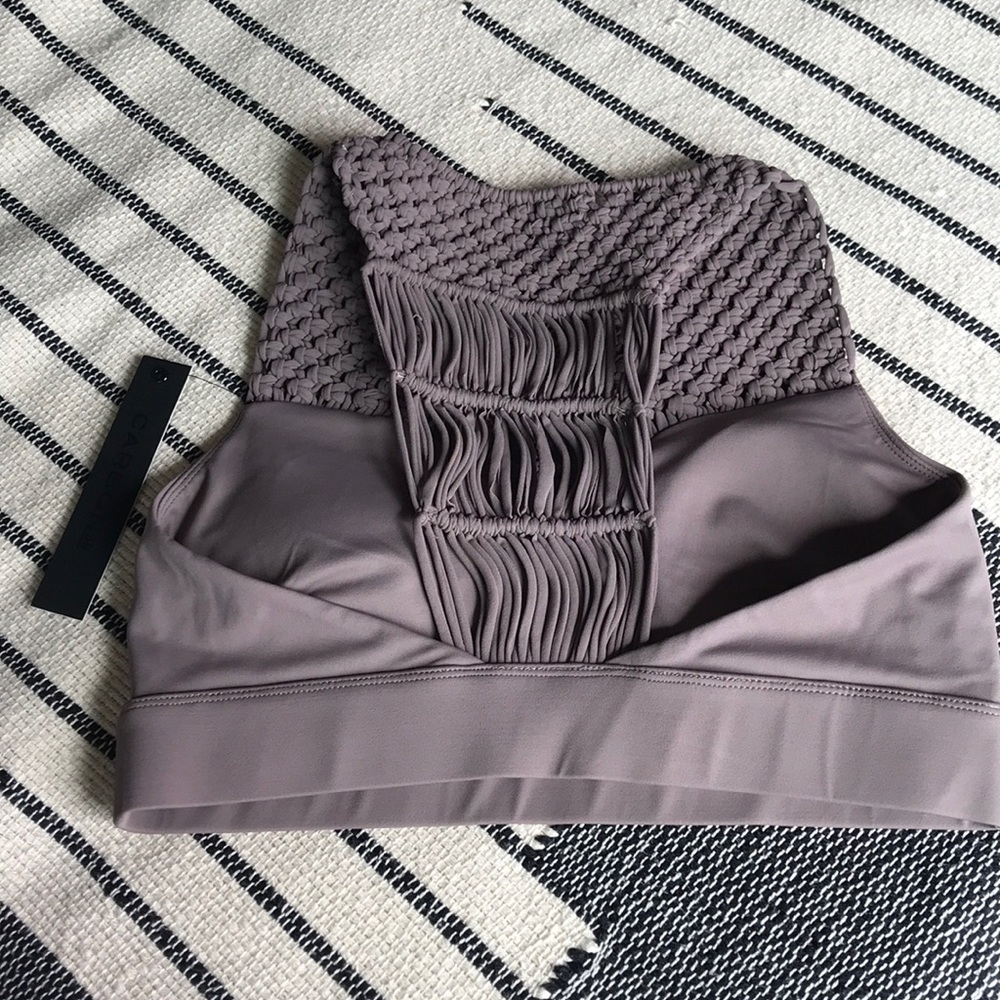 Carbon 38 macrame bra top